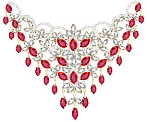 a a ruby and diamond necklace 